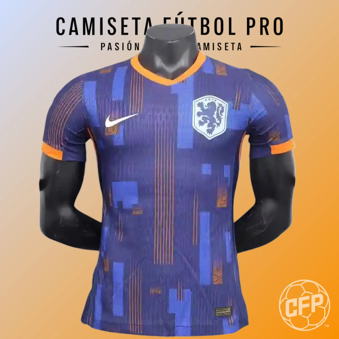 Selecciones-Eurocopa-Holanda-2024-25-Segunda-Equipacion-Adultos-Jugador-1
